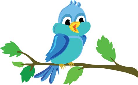 Free vector graphic: Bird, Branch, Cute, Vector, Blue - Free Image on Pixabay - 982861