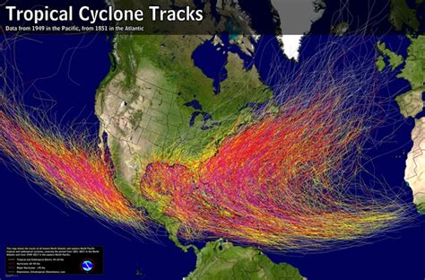 Hurricane Tracks and Life Cycle in the Atlantic