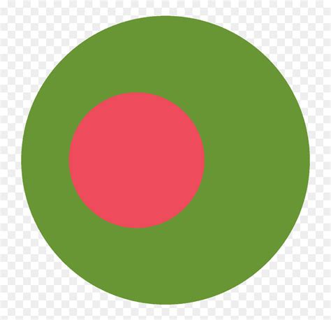 Transparent Bangladesh Flag Emoji The flag of bangladesh emoji shows a red round circle ...