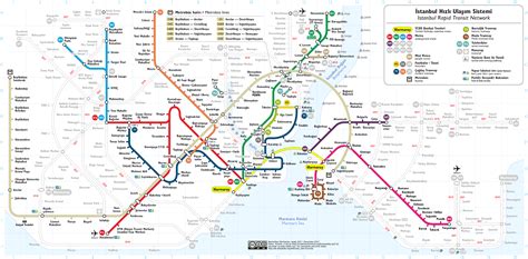 Istanbul METRO & TRAM Map PDF (Updated → 2022)