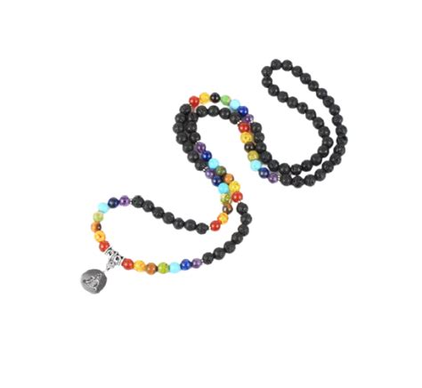 7 Chakra Natural Stone & Buddha Mala Prayer Beads - 108 Beads | Shop Today. Get it Tomorrow ...