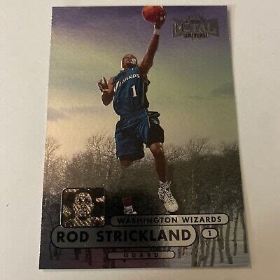 1997-98 Metal Universe Championship Rod Strickland Wizards Basketball ...