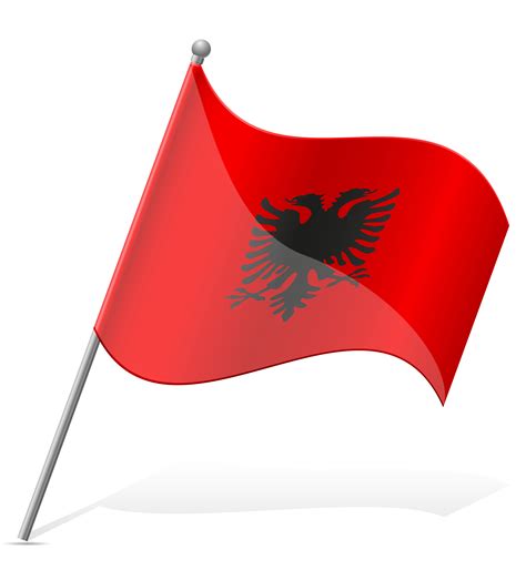 flag of Albania vector illustration 515857 Vector Art at Vecteezy