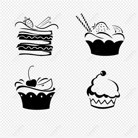 Cake Cupcakes Fruitcake Slice Cake, Gourmet, Fruitcake, Black And White PNG Image And Clipart ...