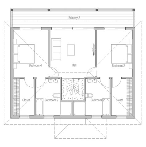 Contemporary House Plans: Small Modern House CH175