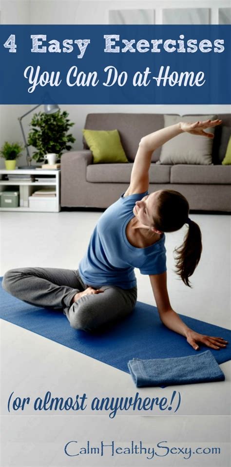 4 Simple Exercises to Do at Home (or Almost Anywhere)