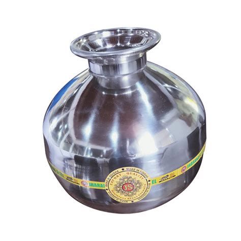 Silver 820gm Round Stainless Steel Kalsi at Best Price in Khurda | Jharana Steel Industries