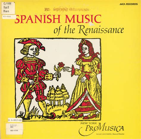 Spanish Music Of The Renaissance : New York Pro Musica : Free Download, Borrow, and Streaming ...