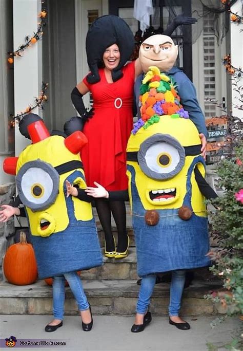 Gru and Minions Family Costume | Original DIY Costumes | Minion ...