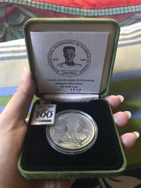 Emilio F. Aguinaldo Centennial Philippine Silver Proof 500 Peso Coin ...