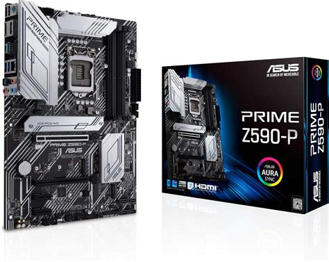 ASUS PRIME Z590-P (INTEL Z590) LGA 1200 ATX motherboard with PCIe® 4.0, three M.2 slots, 11 ...