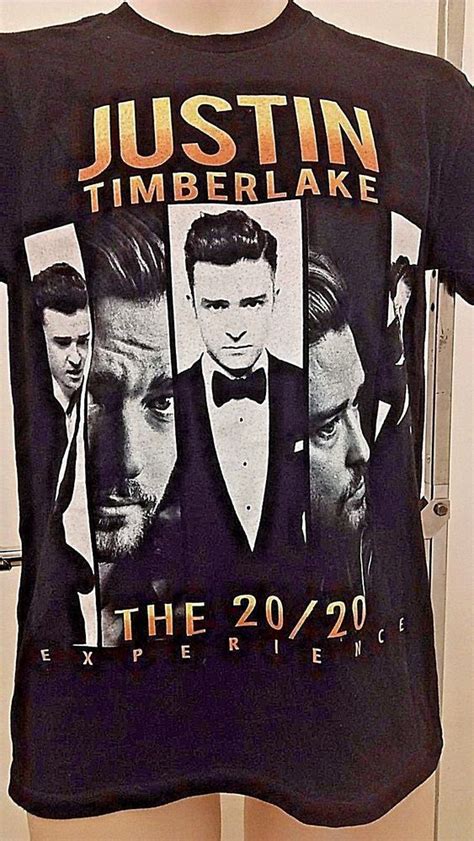 Justin Timberlake Small Graphic Tee T Shirt 20/20 Experience Tour 2014 ...