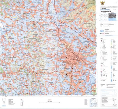 Tasikmalaya (1308-414) map by Badan Informasi Geospasial | Avenza Maps