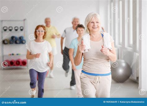 Seniors Exercising Together Stock Image - Image of pensioner, smile: 96936649