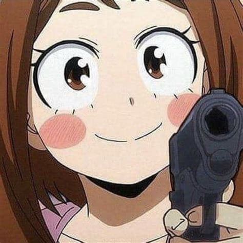 Anime characters with guns meme 2021