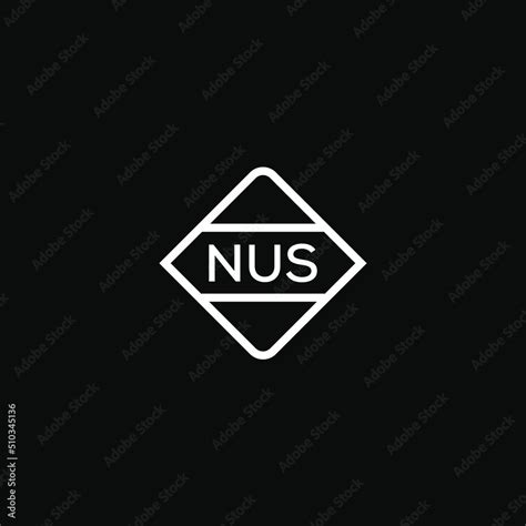 NUS 3 letter design for logo and icon.NUS monogram logo.vector illustration. Stock Vector ...