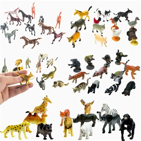 Fun Central (BC831) 5 packs Assorted Animal Party Pack, Plastic Animal ...