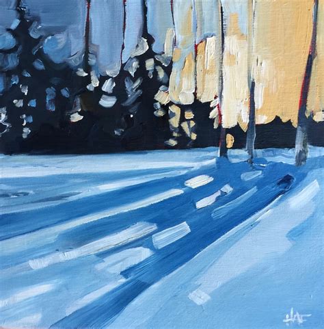 Winter Landscape Painting with Holly Ann Friesen - The Muse - Lake of ...