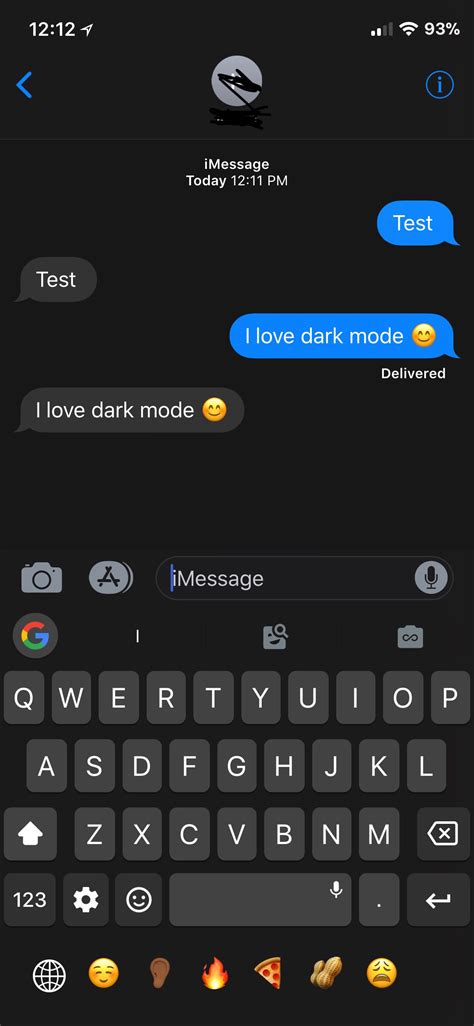 Night/Dark Mode for iMessage : r/iphone