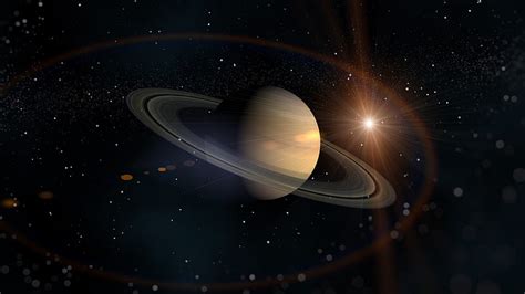 HD wallpaper: Planet Saturn wallpaper, the sun, stars, ring, Space ...