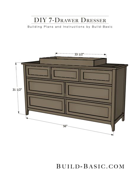 Build a DIY 7 Drawer Dresser ‹ Build Basic