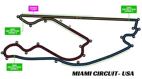 F1 Miami Track Map 2024 - Agna Lorain