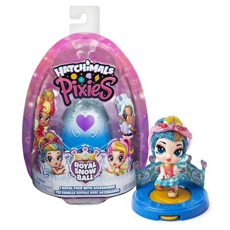 Hatchimals, Pixies Royals, 2.5-Inch Collectible Doll and Accessories (Styles May Vary), for Kids ...