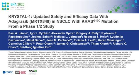 d.planchard on Twitter: "The race for KRAS G12C inhibition NSCLC is ...