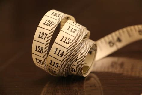 Measuring Tape Numbers Strip Brown White Background Roll Stock Photo - Image of tape, font: 81353408