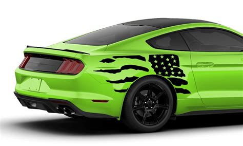 Rear Fender Decal US Flag Compatible With Ford Mustang Sport - Etsy