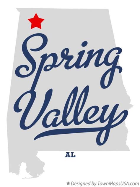 Map of Spring Valley, AL, Alabama