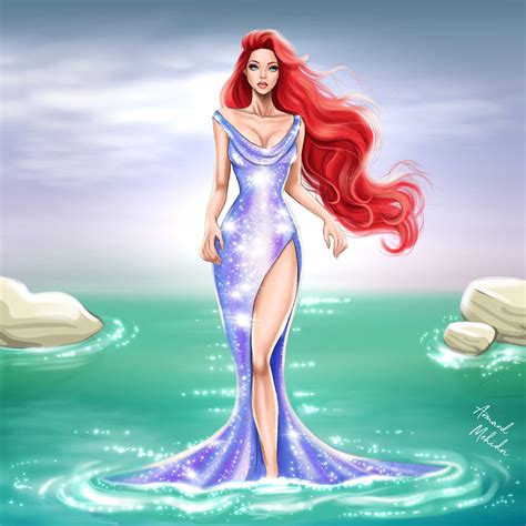 Mermaid Ariel Drawing, Mermaid Transparent Background PNG, 42% OFF