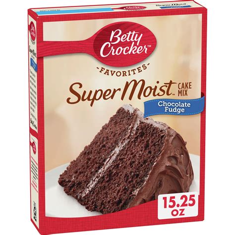 Betty Crocker Super Moist Chocolate Fudge Cake Mix, 15.25 oz. - Walmart.com