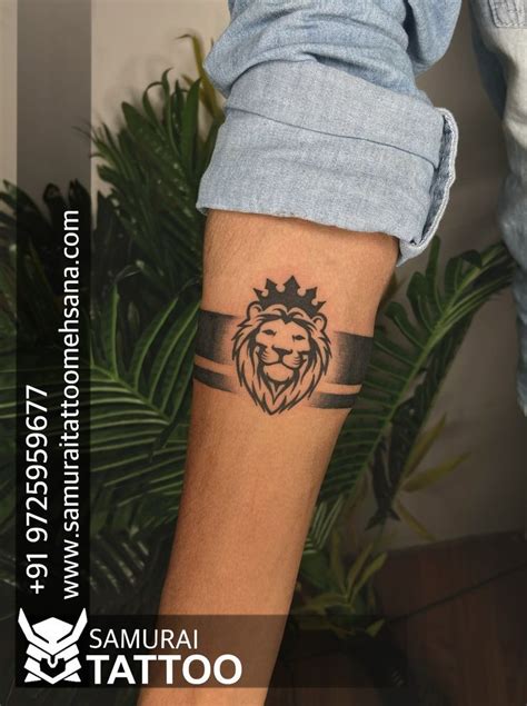 Lion tattoo lion band tattoo design band tattoo for boys boys tattoo ...