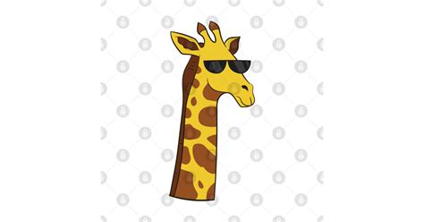 Cool Giraffe With Sunglasses - Sunglasses Giraffe - Mask | TeePublic