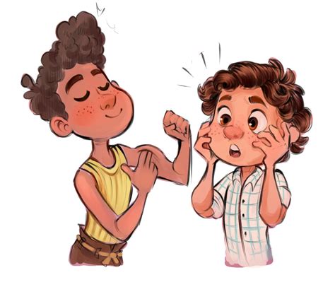 Sharp Art - Some Luca and Alberto. Needless to say, I love... in 2021 | Disney fan art, Lucas ...