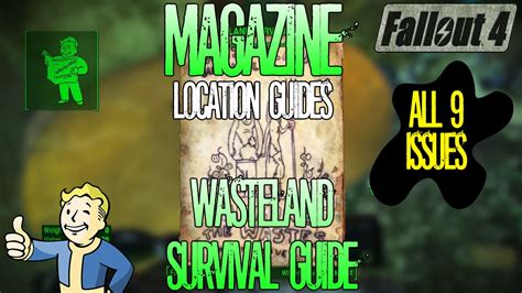 Fallout 4 | Wasteland Survival Guide | Complete Magazine Location Guide | 9 Issues - YouTube