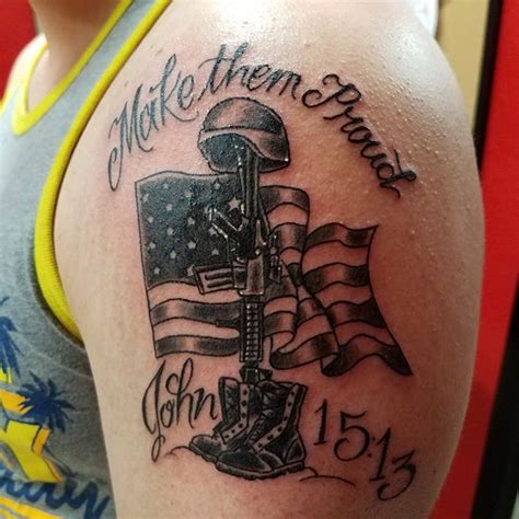 Make Them Proud Memorial Tattoo - Veteran Ink