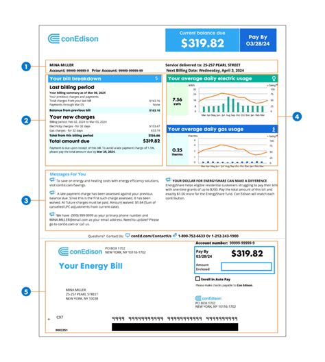 Sample Bill—Residential | Con Edison
