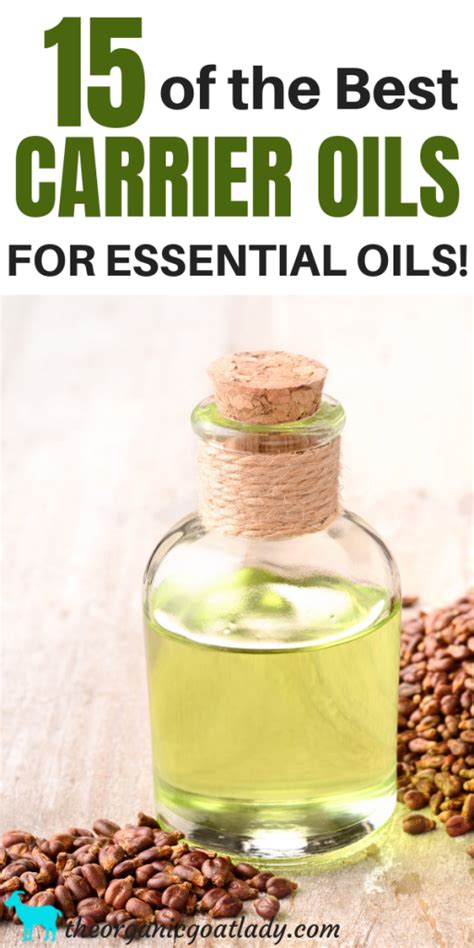 15 of the Best Carrier Oils for Essential Oils! - The Organic Goat Lady