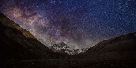 Starlit Serenity: Mount Everest HD Wallpaper