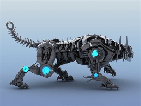 Robot Tiger 3D Model – Buy Robot Tiger 3D Model | FlatPyramid