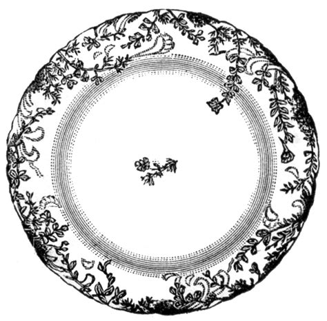 9 China Plates and Serving Pieces Clipart! - The Graphics Fairy