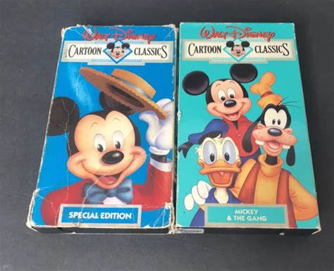 2 WALT DISNEY Cartoon Classics VHS Tapes Special Edition & #11 Mickey & the Gang $4.05 - PicClick