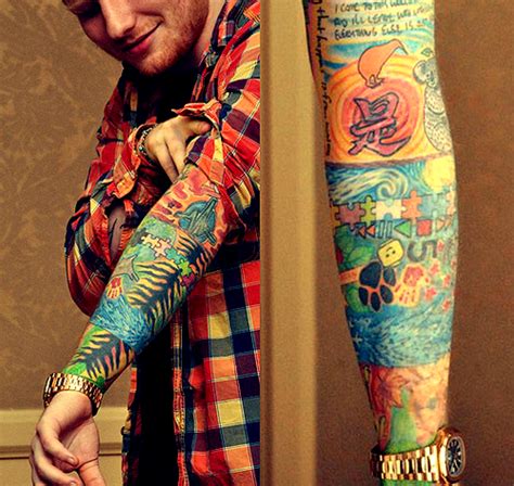 Ed Sheeran Sleeve Tattoo