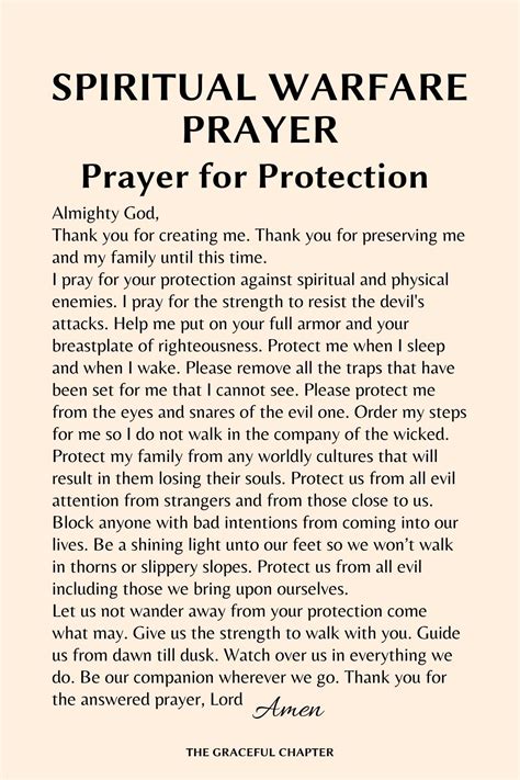 5 Spiritual Warfare Prayer Points And Prayers - The Graceful Chapter ...