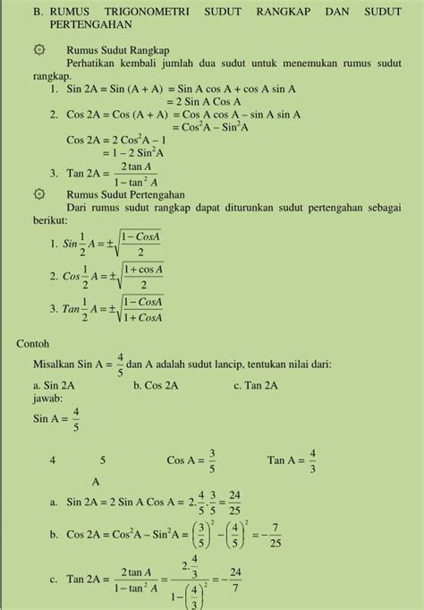 BELAJAR MATEMATIKA MUDAH DAN MENYENANGKAN: MENURUNKAN RUMUS TRIGONOMETRI DAN PENGGUNAANYA