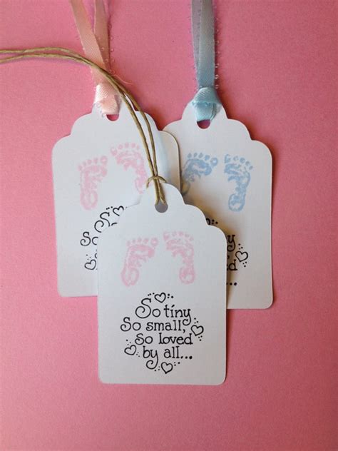 Baby Shower Tags 12 Tags Gift Tags Baby Favor Tags Baby