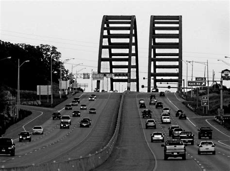 Tulsa Gentleman: Black and White Bridges - Jefferson Barracks Bridge