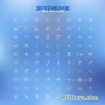 Set of Simple Line Icons 8804631 » Free Download Photoshop Vector Stock image Via Torrent ...